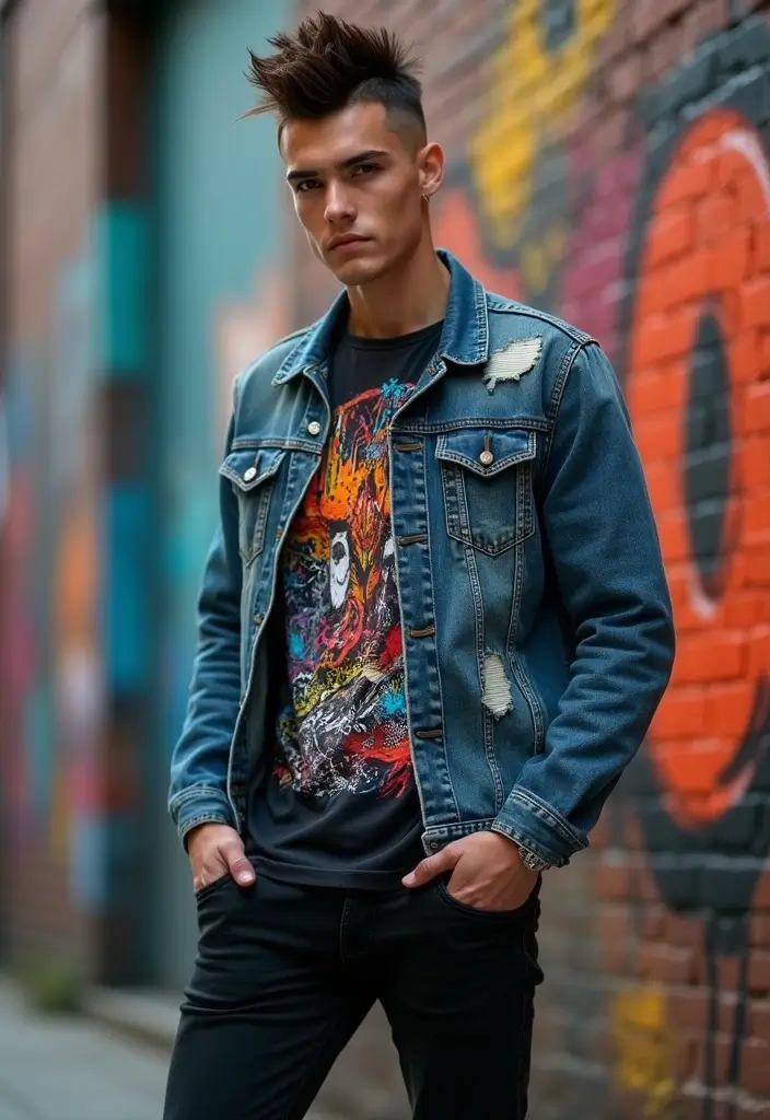 メンズヘアスタイル面長｜バランスよく見える30選 - 5. モヒカンスタイル