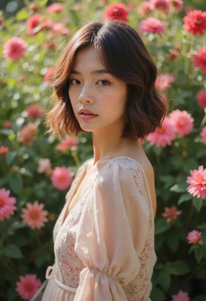 ヘアスタイル前髪なしボブ30選｜大人可愛いナチュラルアレンジ - 6. フェミニンなボブの作り方