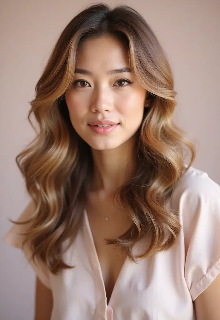 韓流ヘアスタイル｜旬のKビューティ髪型30選 - 6. フェミニンな波ウェーブ