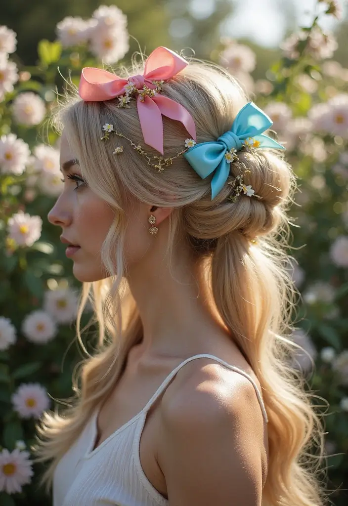 和服ヘアスタイル｜上品で華やかな髪型25選 - 8. 3Dリボンスタイル