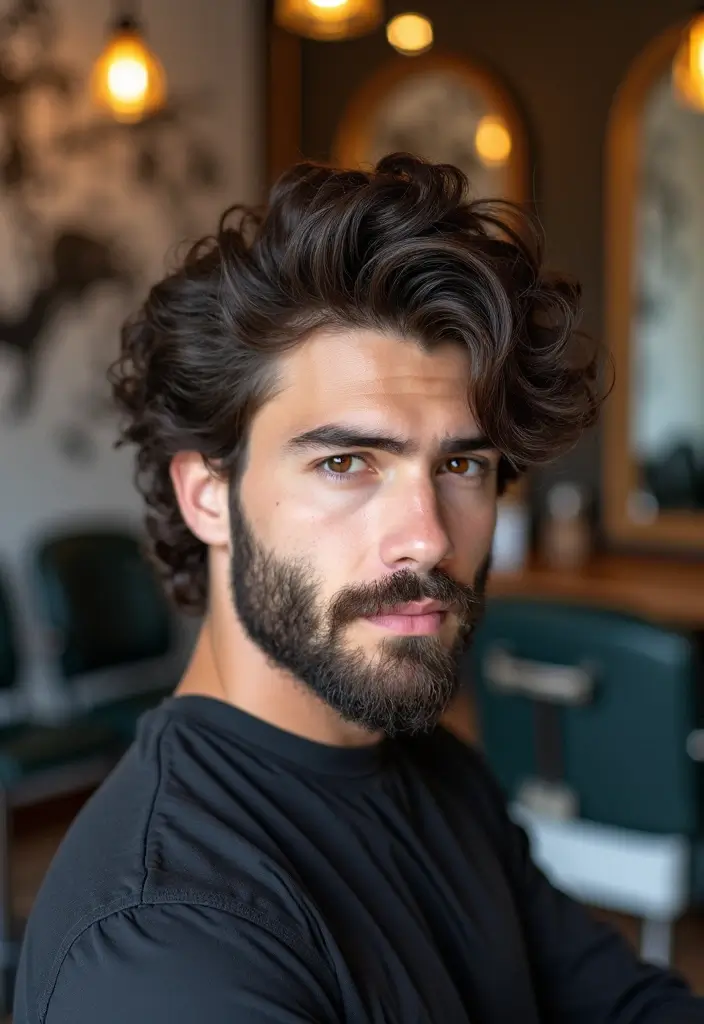 バリカンヘアスタイル25選｜セルフカットでもできる男前スタイル - 9. パーマスタイル