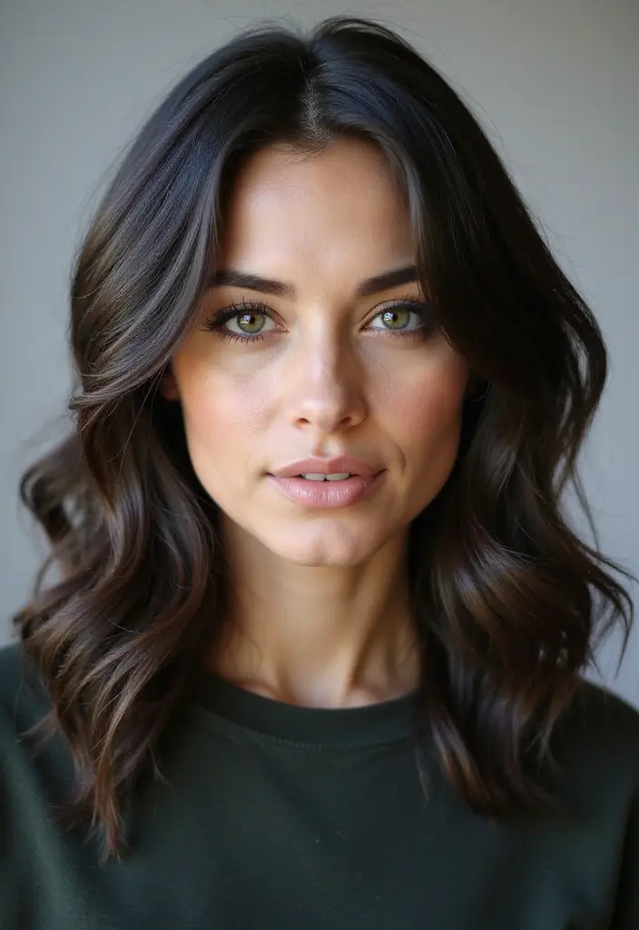 ヘアスタイルインナーカラー30選|さりげなく映えるおしゃれカラー集 9 ヘアスタイルインナーカラー30選|さりげなく映えるおしゃれカラー集 - 9. ダークグリーンでシックな雰囲気を